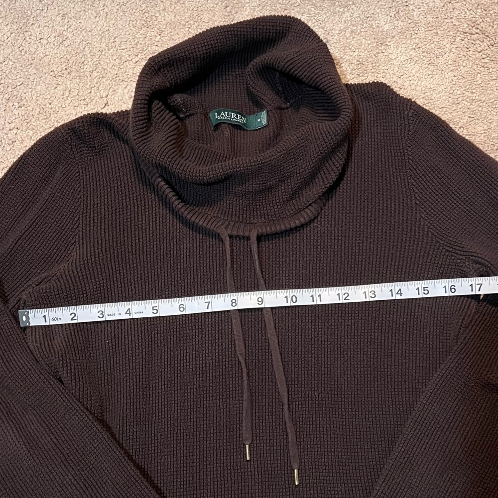 🤎Lauren Ralph Lauren Cowl Neck Pullover🤎 - Picture 2 of 4